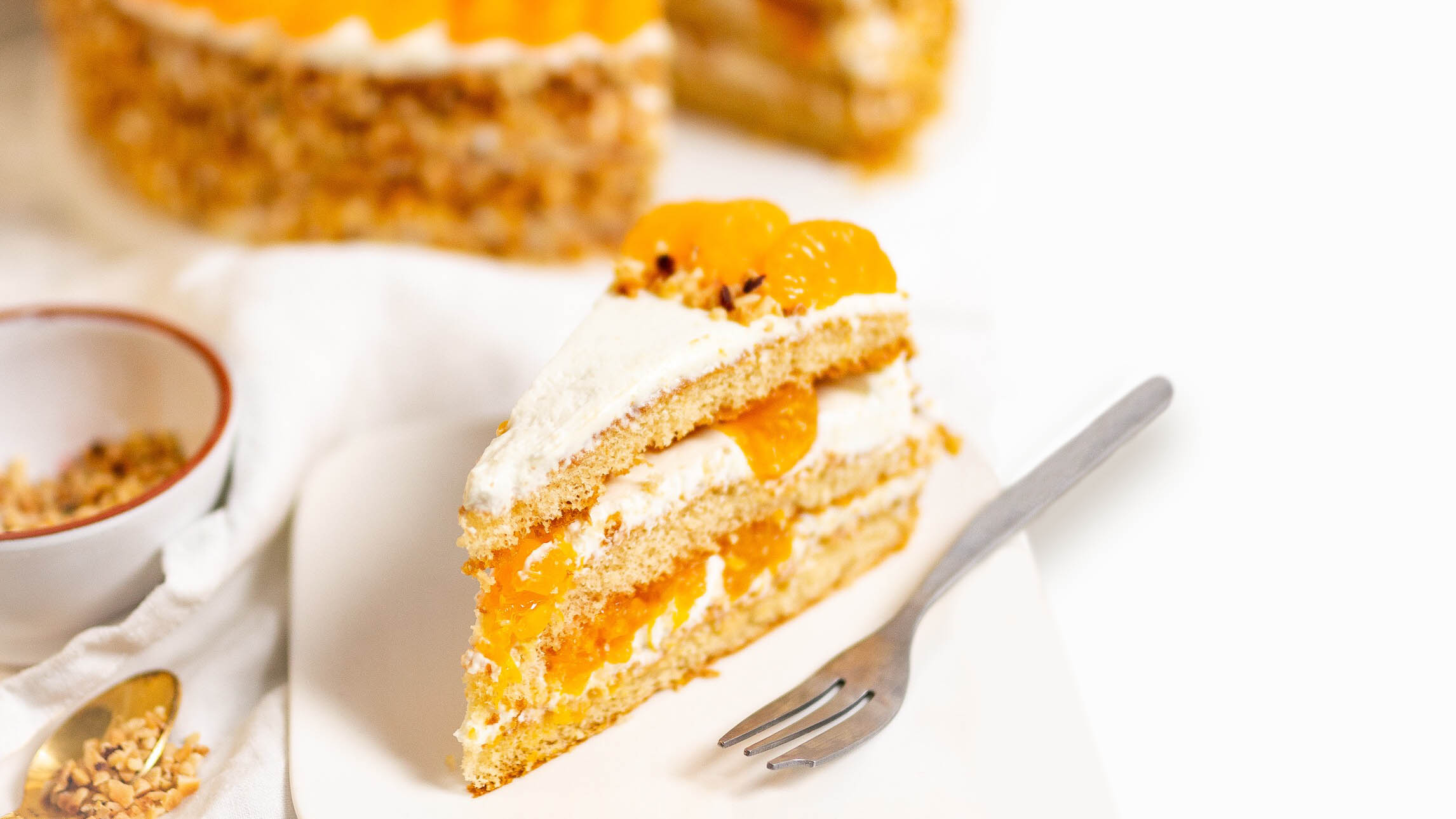 Mandarinen-Zitronenquark-Torte